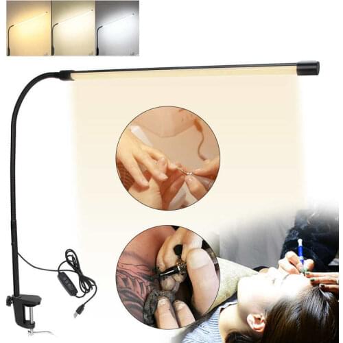 12W LED Clip-on Lamp USB Adjustable Desk Lamp Suitable For Nail Art /Tattoo/ Eyelash /Beauty/ Reading/Working