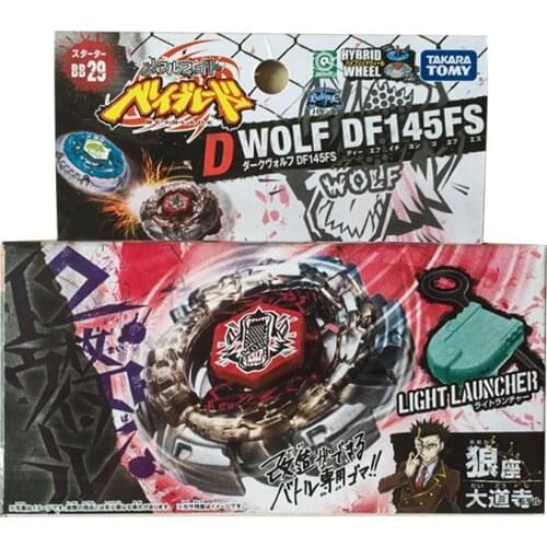 Takara Tomy Beyblade Metal Fusion Burst Turbo Japan Version Spinning Toys BB29 Dark Wolf DF145FS Gyroscope