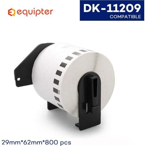 DK-11209 62mm*29mm Die-cut Thermal Paper Compatible for Brother Label Printer White Paper DK11209 DK Paper 209