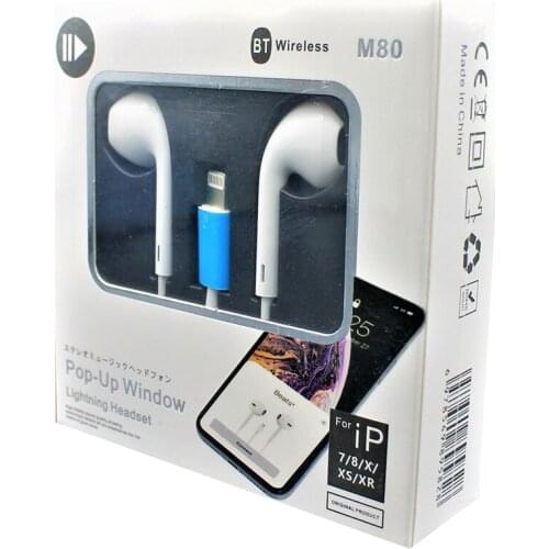 POWERMASTER PM-3808 LIGHTINING GİRİŞLİ WIRED HEADSET (BLUETOOTH WORKS WITH)