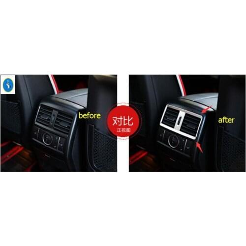 Yimaautotrims Auto Accessory Armrest Box Rear Air Conditioning AC Vent Outlet Cover Trim For Mercedes Benz GLS 2016 2017 2018