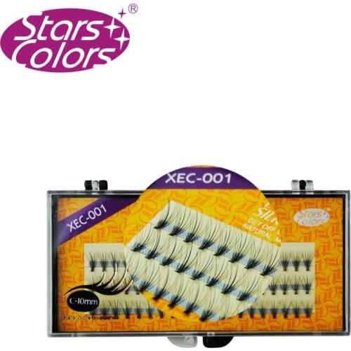 0.12mm C Curl Individual False Eyelash Planting Extension Eye Lashes Tools Silk Natural Black A Strain of 10 Root 8mm 10mm 12mm