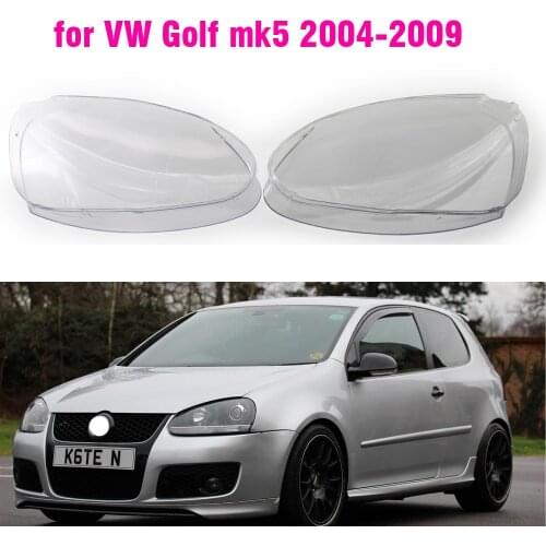 1pcs Car Front Headlight Lens Cover For VW Golf MK5 V 5 GTI 2004 2005 -2009 Auto Lampshade covers housing transparent