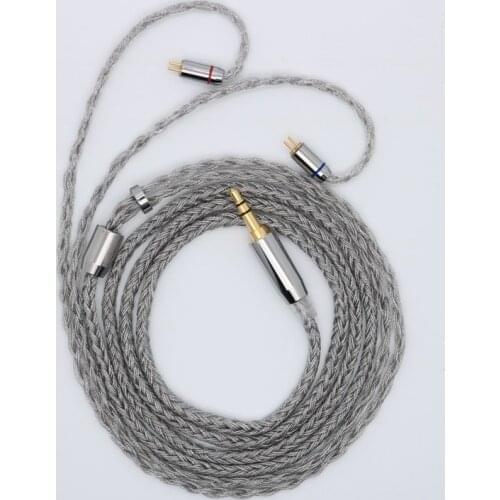 24-core single crystal copper plated silver + graphene Headphone Upgrade Cable MMCX/0.78mm 2 Pin/QDC/TFZ Earphone Cable