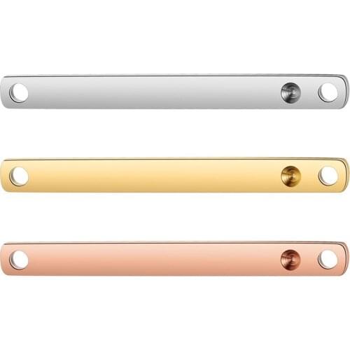 3pcs/Lot Custom Connectors DIY Jewelry Making Connector OEM Engraved Blank Connectors Engrave Connector