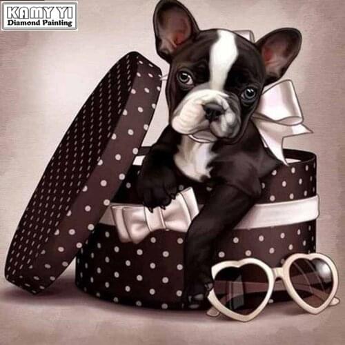 5D Diamond Gift dog Cross Stitch DIY Diamond Painting Needlework Diamond Embroidery rhinestones Home Decor love gift LWR