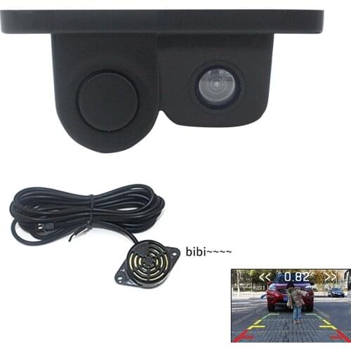 Car Rear View Camera 2 In 1 HD Night Vision Reversing Radar Camera 170 Degree Auto Parking Monitor Vehicle Camera
