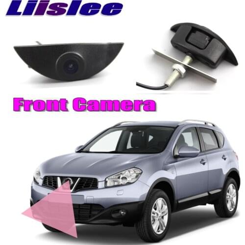 LiisLee Car Front Camera For Nissan Qashqai J10 2006-2013 LOGO CAM Front Grille CAM DIY Manually Control Channel Front Camera
