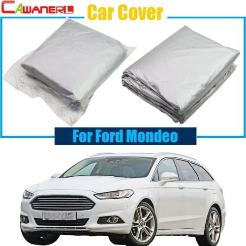 Cawanerl Car Cover Anti UV Sun Shade Snow Rain Resistant Protection Car Cover Dustproof For Ford Mondeo