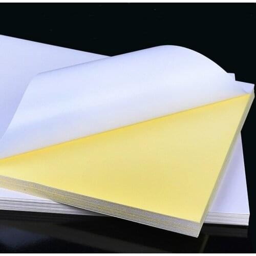 100 sheets/packet a4 laser ink-jet printer copier paper kraft paper adhesive matt face to face laser ink-jet paper