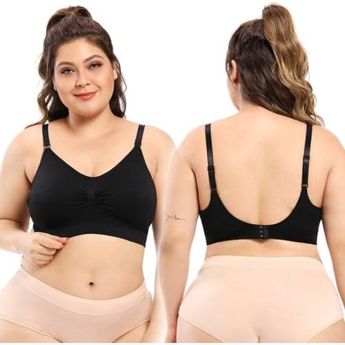 No rims for pregnant women nursing bra underwear Front Open Breathable Pregnant Plus Size Breastfeeding Bra 2XL-4XL T0109