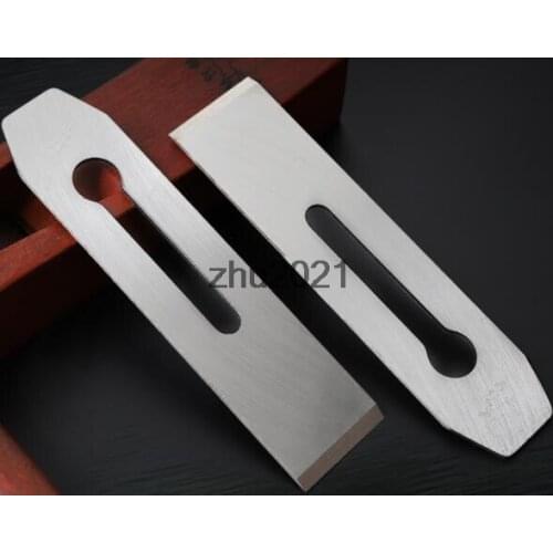 Woodworking Carpentry Hand Tool Wooden Wood Plane Planer Silver Tone Metal 44mm 51mm Blade