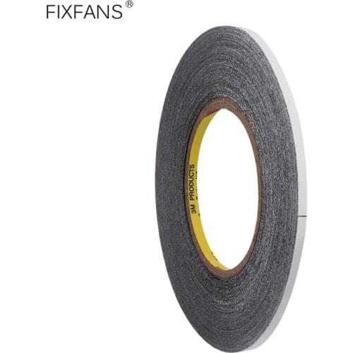FIXFANS 5mmx50M Black Double Sided Adhesive Glue Tape for iPhone iPad Samsung Cell Phone Tablet LCD Touch Screen Repair Tool