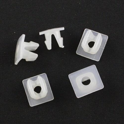 Kelimi Car fog lamps clips retainer buckle snaps White Nylon Auto Grille headlight Nut Grommet Retaining Clip