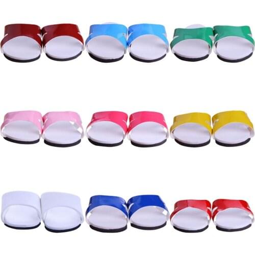 10 Pair Of Pinkycolor Leather Slipper Doll Shoes For 18 Inch &Bald Head Doll &New Born Baby Generation Birthday Girls Toy Gifts