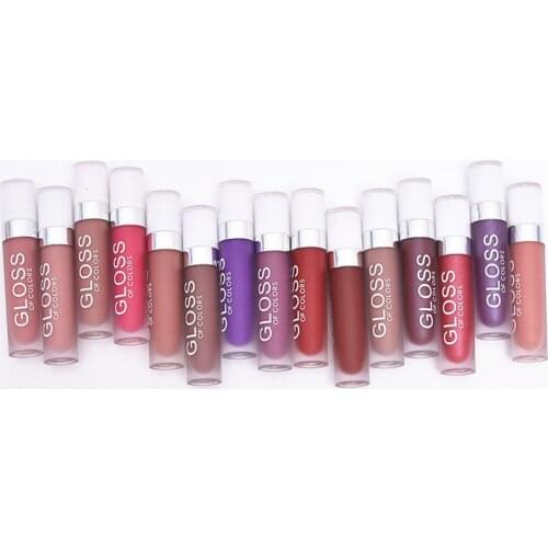 Matte Lip Gloss Long Lasting Lip Stick Waterproof Lipgloss Makeup Liquid Lipstick 15 Colors Brown Nude Chocolate Color lip Batom