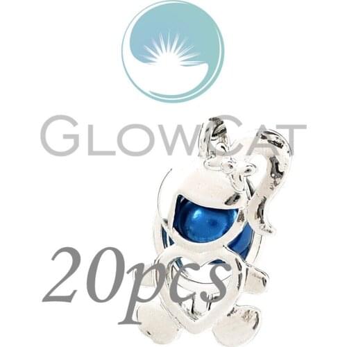 Copper Lovely Girl Shape Stone Beads Cage Locket Pendant Essential Oil Diffuser Pearl Cage 20x KK1122