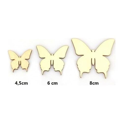 Can be painted Miniature Gadgets 30Adet 3 Size Butterfly paintable decorative objects декоративные предметы под роспись