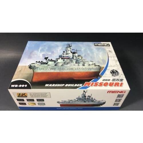 Meng Model WB-004 Warship Builder Missouri (Q Edition) Assembly Model cute