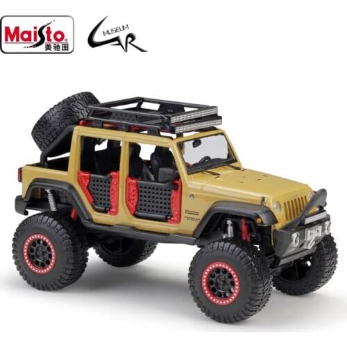 Maisto 1:24 Model Car Simulation Alloy Racing Metal Toy Car Jeep Wrangler Unlimited Modified Version