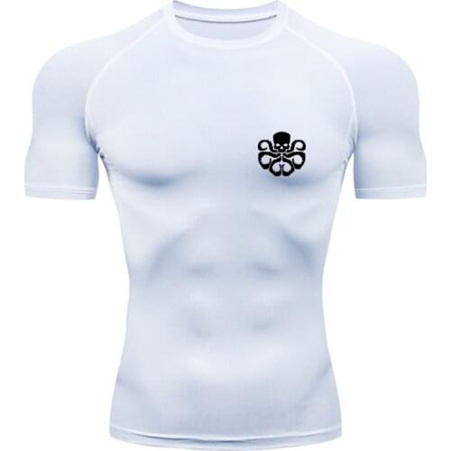 Men T Shirt Quick Dry Rashgard Running Shirt Men Compression Shirt Gym T Shirt Fitness Top Sport Shirt Men Exercise Jersey Brand