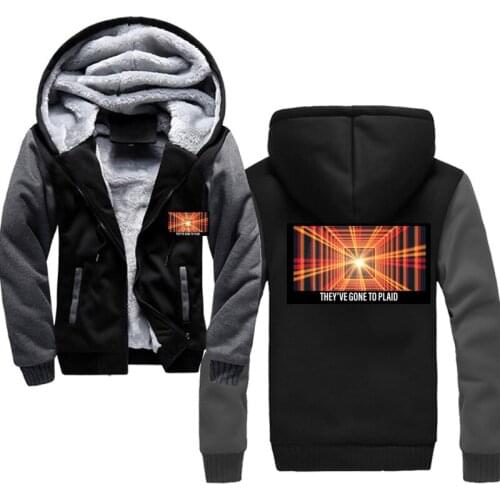 Mans Fleece Hoody Jackets One Piece They’ve Gone To Plaid Tesla Spaceballs Print Casual Hooded Zipper Jackets 2020 Fashion Man