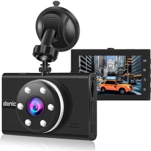 Night Vision Car DVR 6 Lights Full HD 1920x1080P Carcam 3 inches Screen Parking Detector Camera Cyclic Recorder Motion Detection