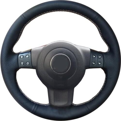 Customized Original DIY Car Steering Wheel Cover For Seat Ibiza 6L Leon Sport Altea Toledo Fiber Leather Steering Wheel Braid