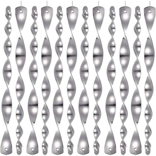 Bird Repeller Rotating Rod Repellent Reflective Scare Rods Spiral Deterrent Control Device Garden Ornament