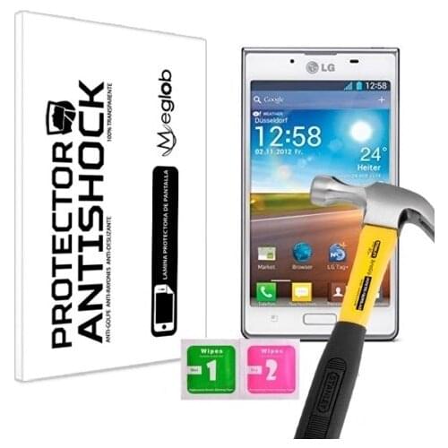 Screen protector Anti-Shock Anti-scratch Anti-Shatter compatible with LG Optimus L7