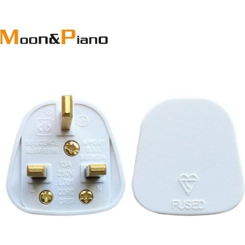 13A UK Electrical Power Plug 3 Pin Sockets Outlets AC Power Adapter Extension Cord Connector Plug Fuse Adaptor Household