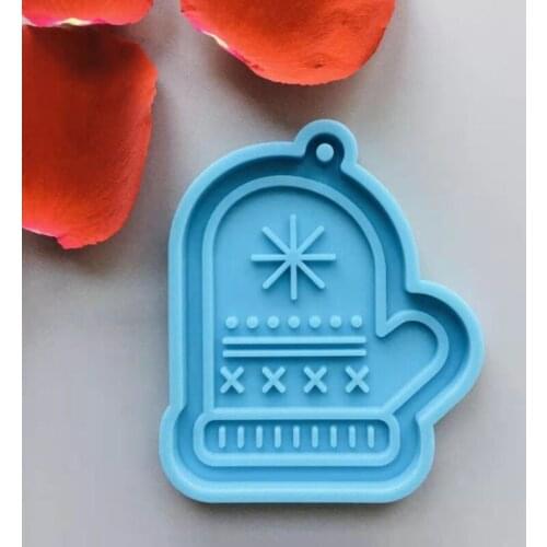 DIY Silicone Dragonfly Gloves Balloon Dog Letter DAD Keychain Pendant Resin Mold F3MD