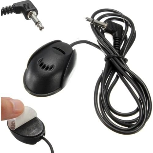 1.2M Length Mini 3.5mm External Car Microphone MIC For Car DVD GPS Radio Stereo Player Head Unit Black Color