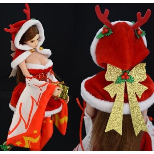 1/6 Scale Diao Chan COS Christmas Love Song Costume Couple Clothes for ph tbl 12 inch Action Figures Model Body
