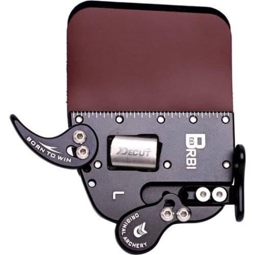 1PC Decut BARBI Cow Leather Finger Guard Finger Tab Protection Pad Glove Tab Bow Archery Protector BareBow Tab