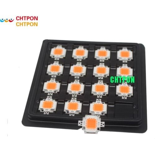 100PCS 10W 380-840nm Full Spectrum LED Plant Grow Chip High Power LED Light