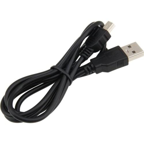 100pcs 1M USB Type A to Mini USB Data Sync Cable 5 Pin B Male to Male Charge Charging Cord Wire Line