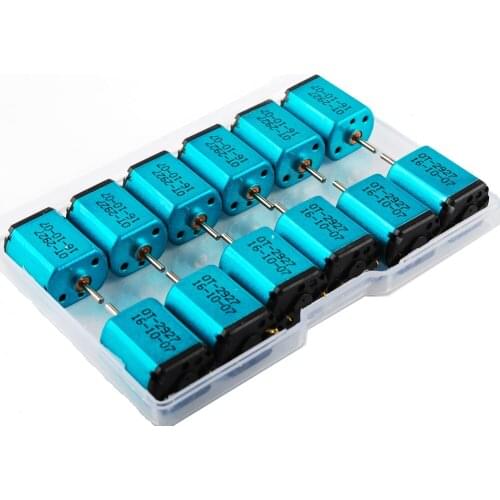 12pcs 030 Motor DC 2.4V High Speed Carbon Brush Motor with box for DIY Toy Car