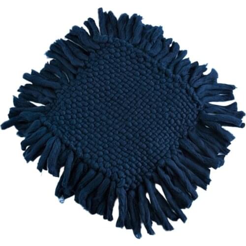 50x50cm Baby Photography Crochet Blanket Newborn Basket Filler Carpet Cushion 69HE