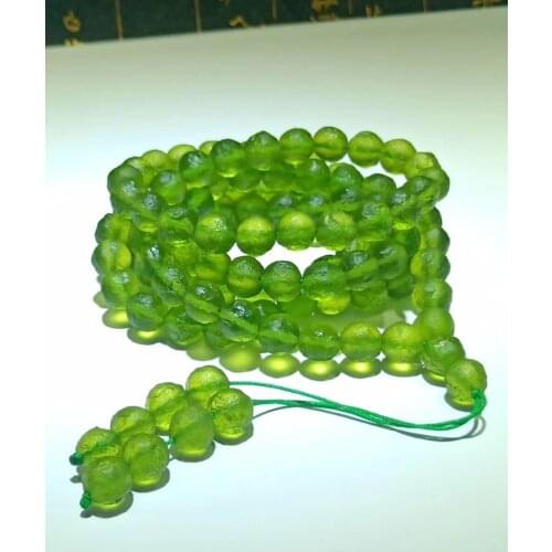 8mm Green GEM MOLDAVITE Meteorite Impact Glass 108