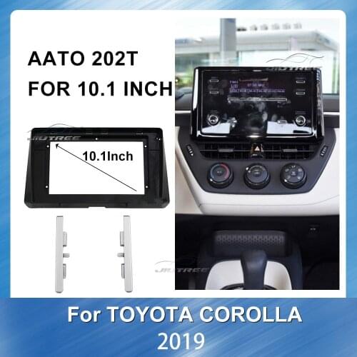 Car Radio Fascia Dash Trim Kit for Toyota Corolla 2019 With Emergency Light Board Car Dvd Frame Panel Dash Mount Installation