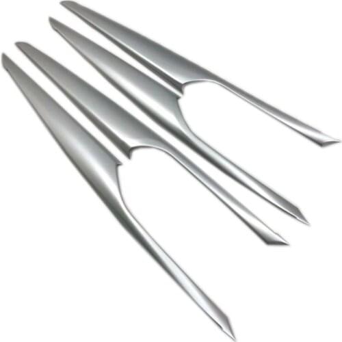 Car-styling ABS Inner Carbon Door Armrest Stripe Cover Trim 4PCS For BMW X3 G01 2018 2019