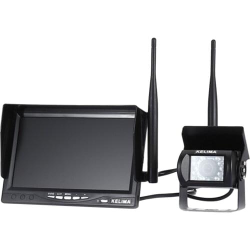 Wireless Rear View Infrared Camera and 7 Inch Monitor Display for Car Bus Truck