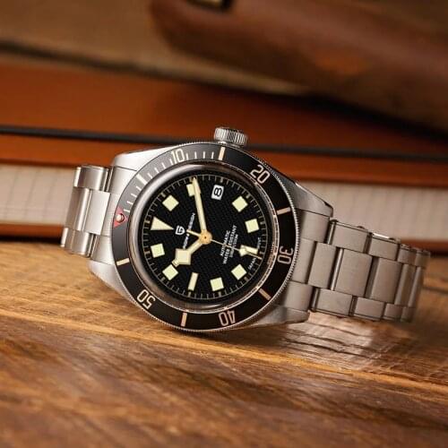 PAGANI DESIGN Retro Mens Mechanical Watches Luxury Automatic watch for men Luminous Waterproof Wristwatch NH35 Sapphire crystal