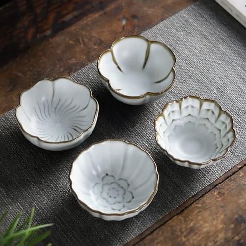 Lotus Master Tea Bowl Cup Accessories Home Decor Ruyao White Tea Cup Big Pinming Teacup