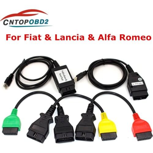 OBD2 Connector Diagnostic Cable For Fiat ECU Scan MultiECUScan Adapter For Fiat / Alfa Romeo / Lancia OBD Scanner