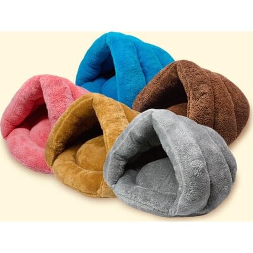 Cat Litter House Pet Sleeping Bag Puppy Nest Triangle Dog House Pet Cat Mat Cushion Nest Small Animals Supplies