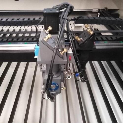 Two Heads Hybrid Co2 USB Autofocus Steel Laser Cutting Machine With DSP System Laser Cutter Engraver With Water Chiller CW5200