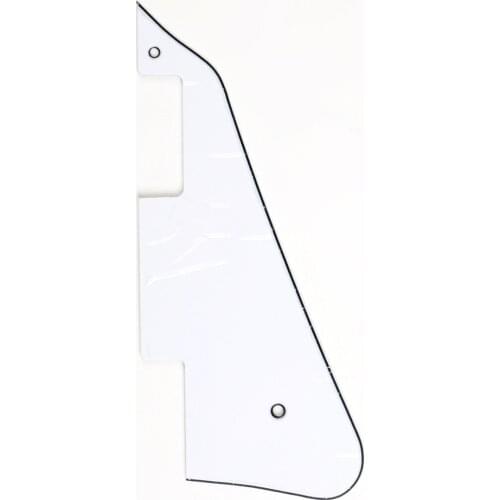 Musiclily Electric Guitar Pickguard for Gibson Les Paul Modern Style, 3Ply White