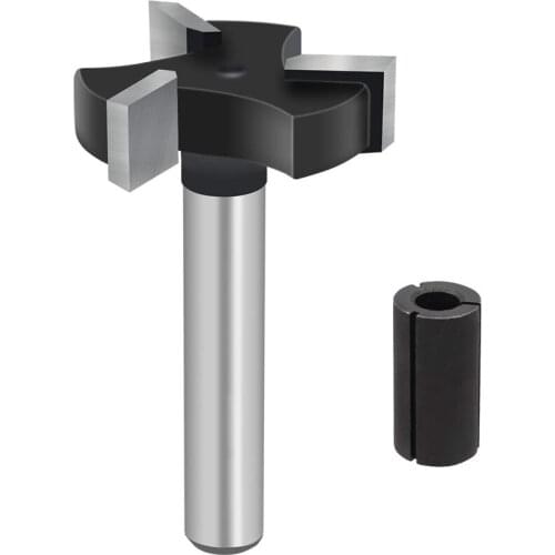 CNC Spoilboard Surfacing Router Bits, 1/4 Inch Shank 1 Inch Cutting Diameter, Slab Flattening Router Bit Planing Bit Promotion